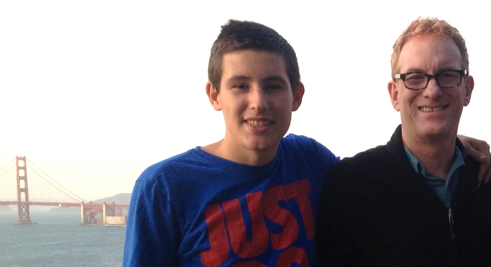 Photo of Shai Gluskin with son Gabriel