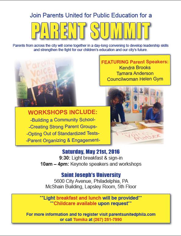 parent summit flyer